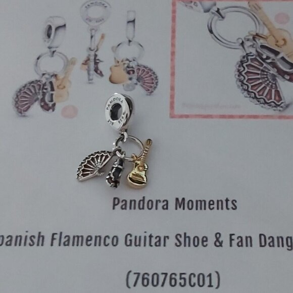 PANDORA SS *Country Edition* Spanish Guitar, Flamenco Shoe & Fan 760765C01 - Picture 1 of 13